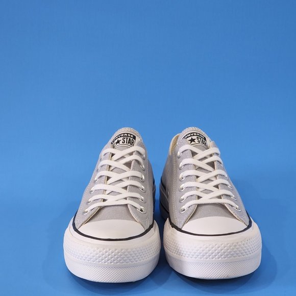 Converse CTAS Lift Ox Wolf Grey/White/Black Platform Sneakers 566757C NWT - Picture 6 of 6